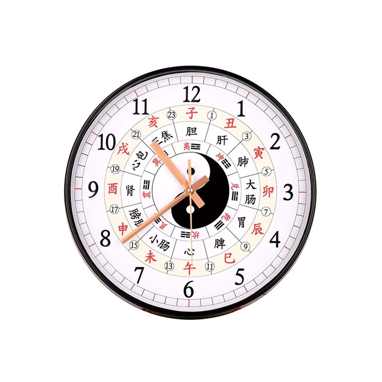 Reloj de pared moderno reloj de pared Bagua reloj brújula Tai Chi reloj hogar sala de estar dormitorio adornos colgantes de pared Feng Shui reloj de pared 11.41 13.38 pulgadas relojes para sala de