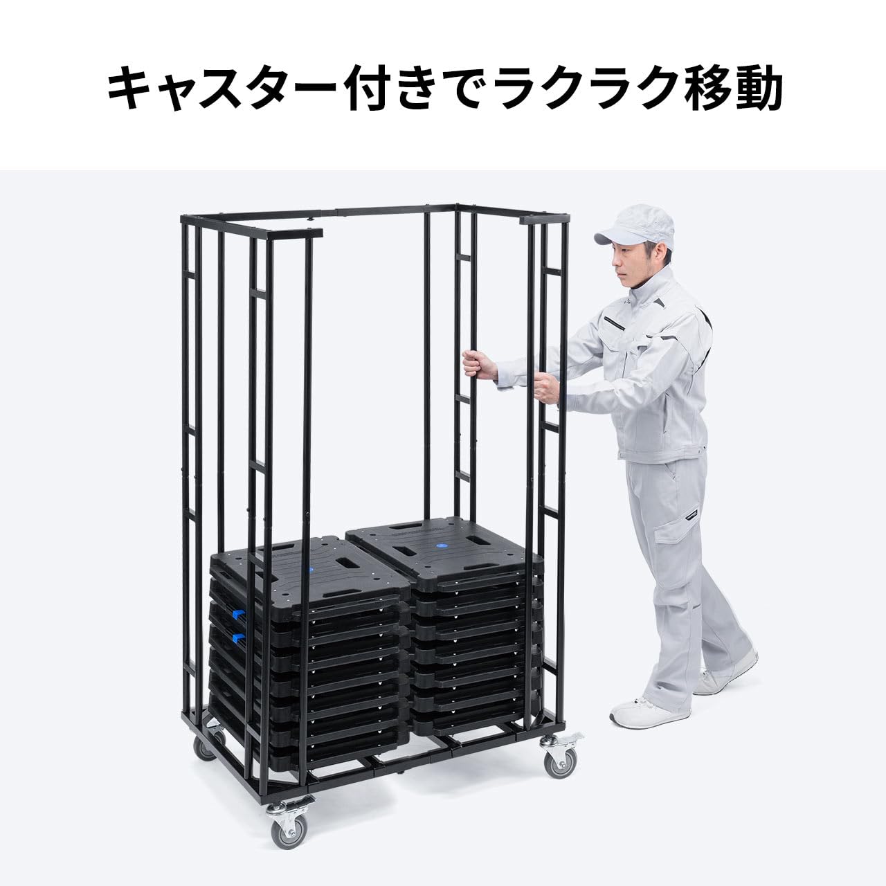 Amazon.co.jp: サンワダイレクト 平台車 収納カート 耐荷重200kg 汎用