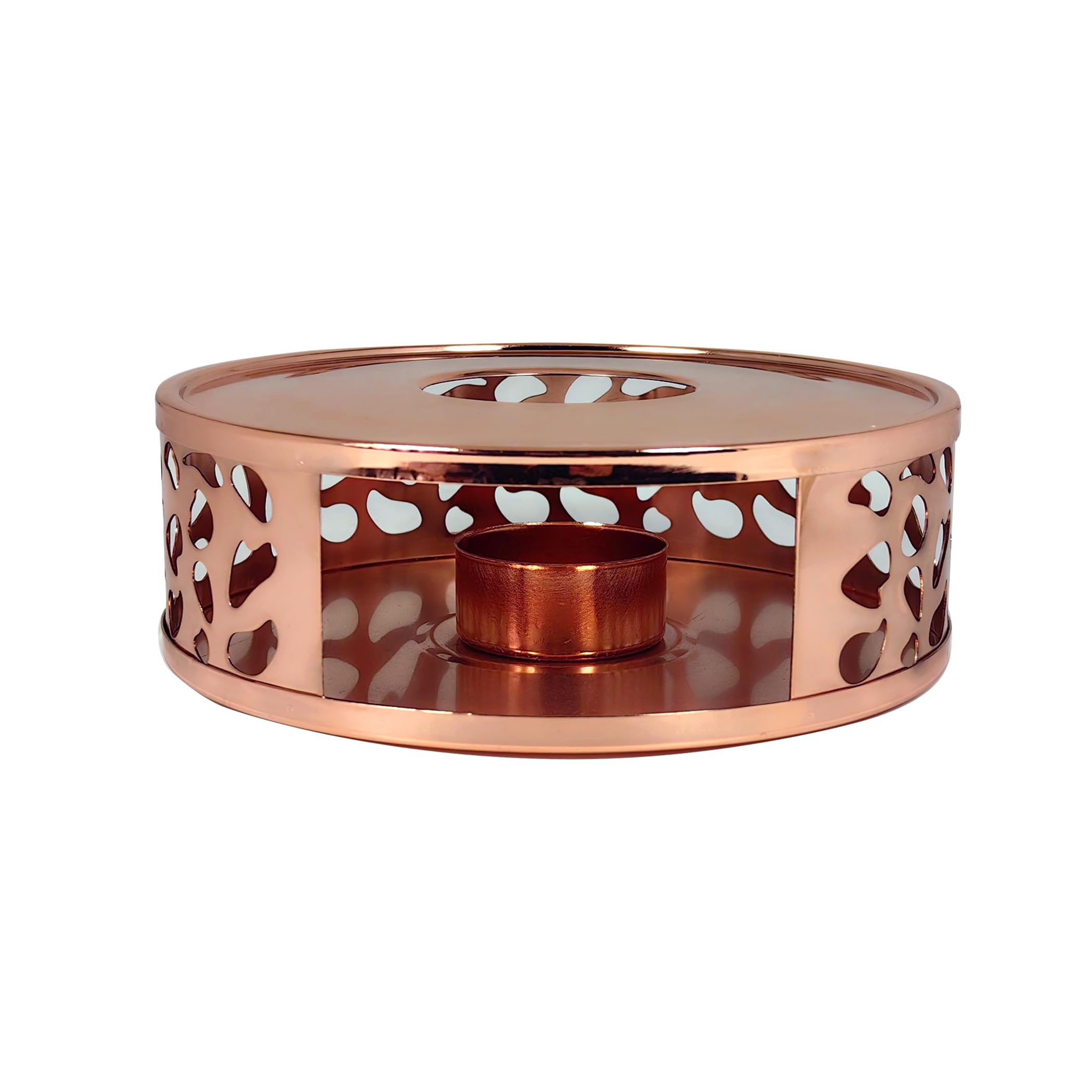 Teapot Candle Warmer, Tea Light Heater, Teapot Heating Base with Candle Holder (D-Champagne Gold)