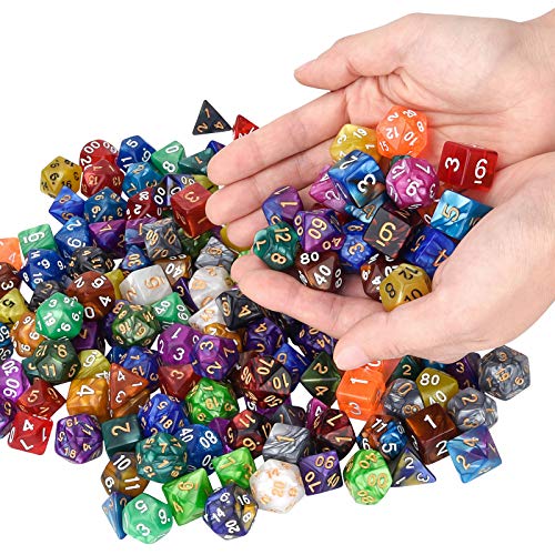 Awpeye DUOMIANSHAIZI175PCS Dnd Double-Colors Polyhedron Dice Set thumb #3