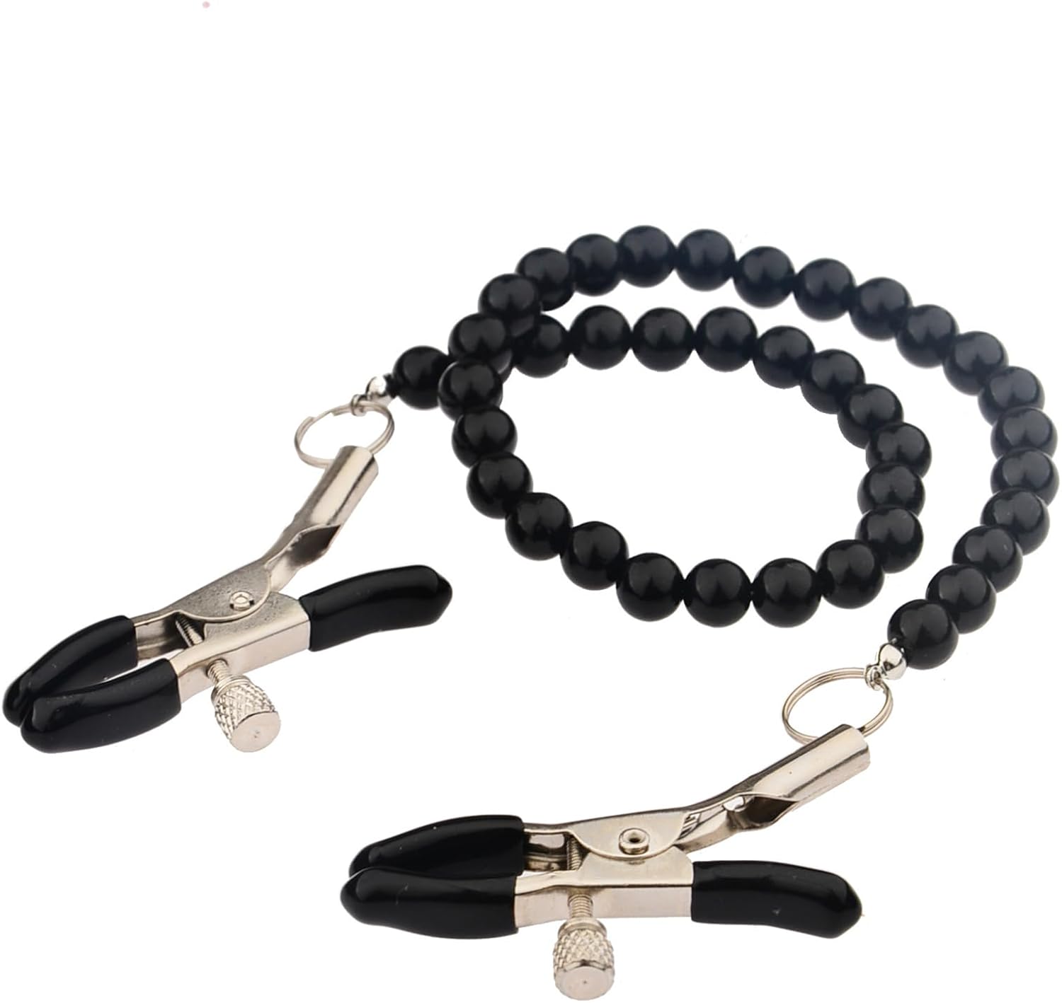 Roe Dolph Pearl Nipple Clamps Faux Body Piercing Jewelry Nipple Clamps with Chain Necklace Nipple Clips for Women Non Piercing Adjustable Non Pierced Body Chain Jewelery