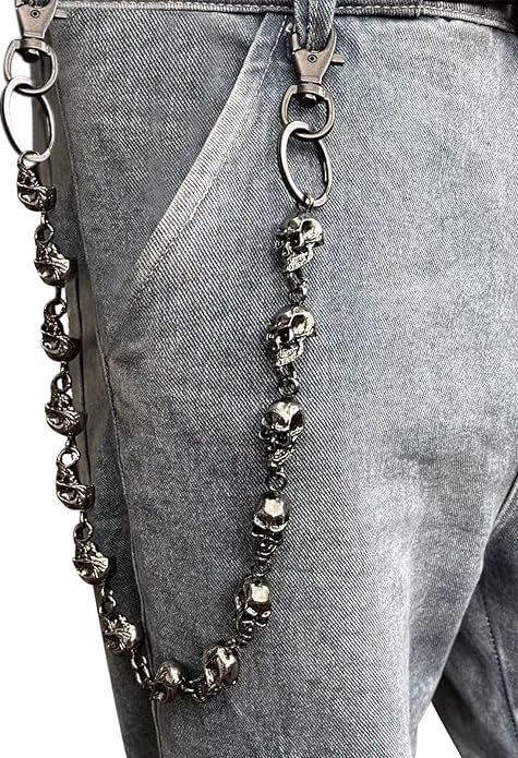 MiglajaWallet Chain - Wallet Chains for Men Women, Punk Trousers Pants Chain for Biker Heavy Chain Belt Goth Accessories