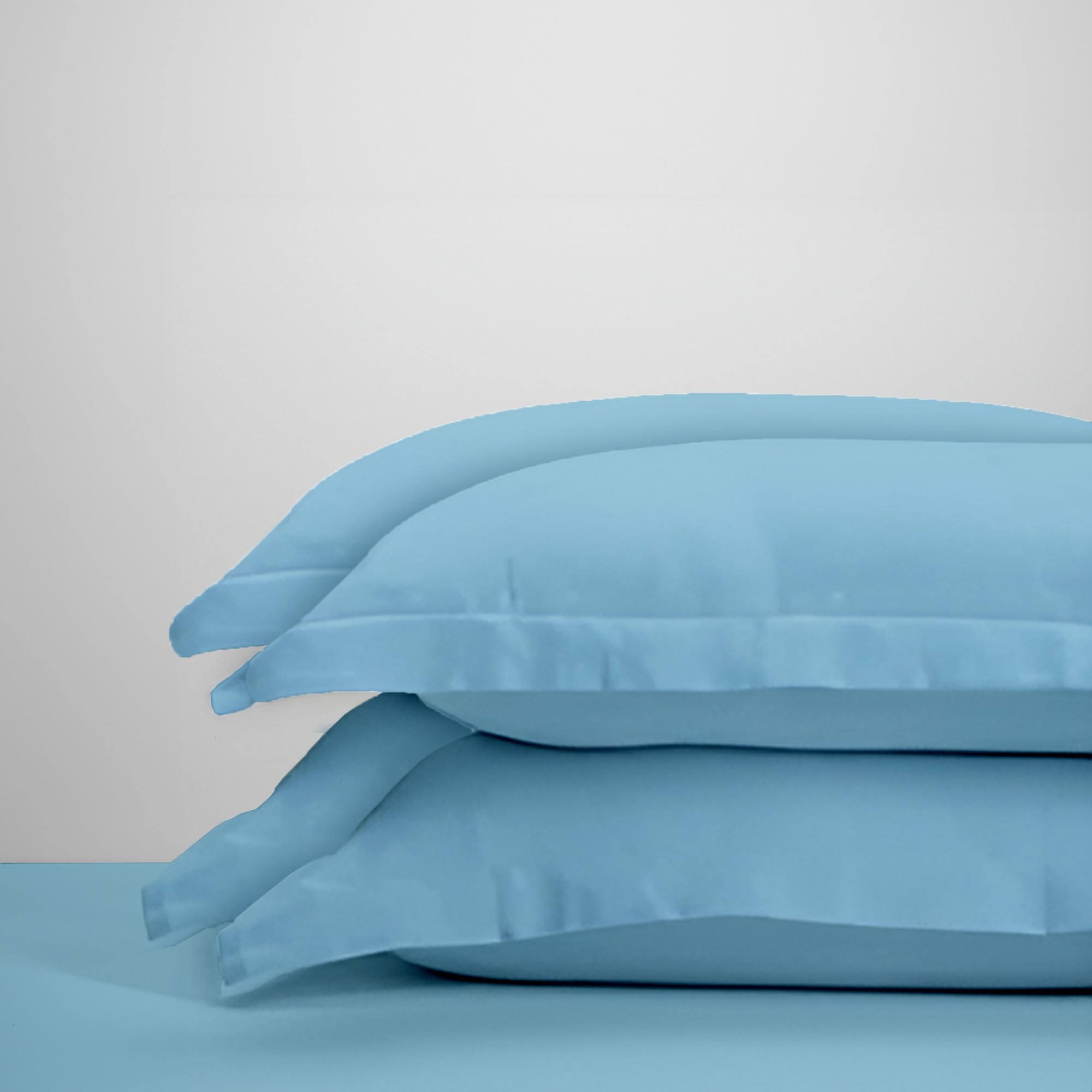 EverSoft Bedding 4x Egyptian Cotton Oxford Pillowcases – 400 Thread Count Pack of 4, Hotel Quality, Soft & Breathable, Standard Size 50x75cm, Envelope Closure, Premium Luxury Bed Pillow Covers