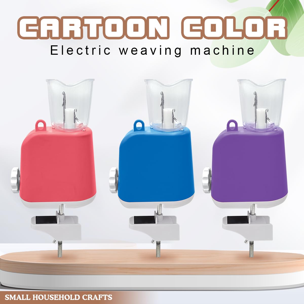Yallmie Machine à tricoter électrique I-Cord - Machine à tricoter à corde - Outil mains libres pour projets de tricot rapide - Cadeau idéal (violet)