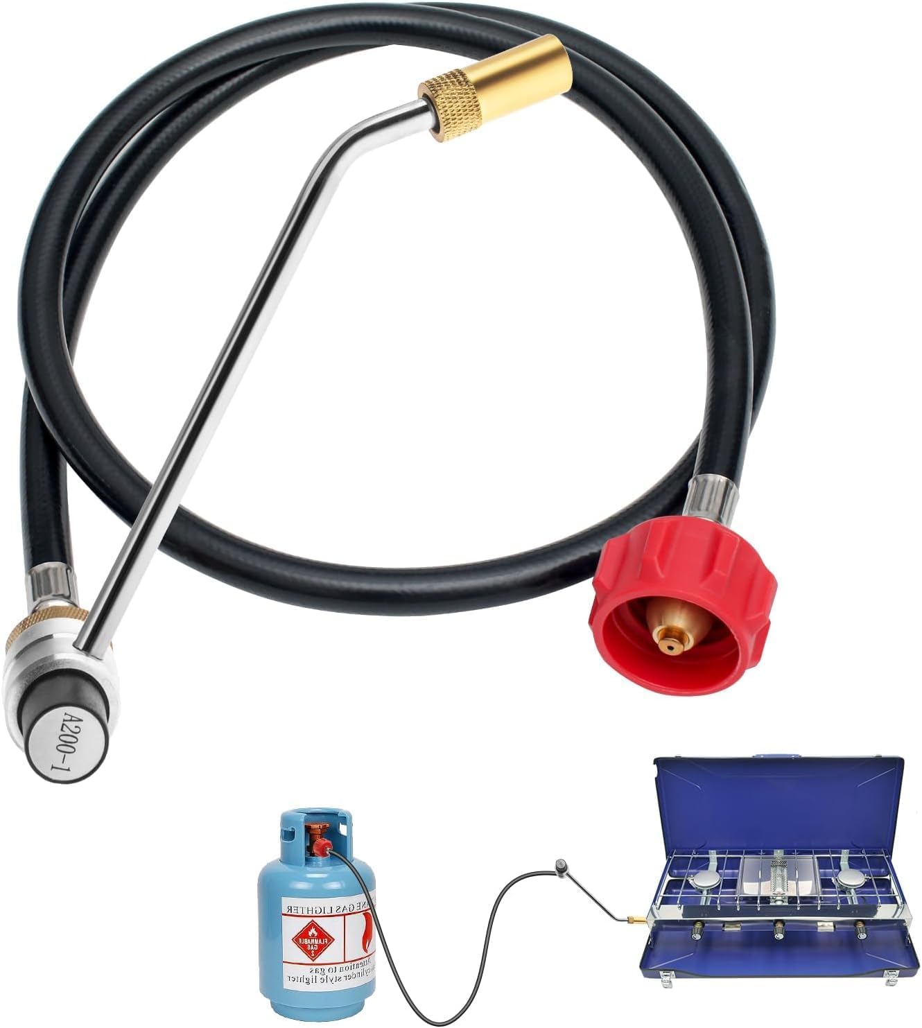 1 lb to 20 lb Propane Adapter Hose & 5430 Stove Regulator Replacement for Coleman Stove 5413