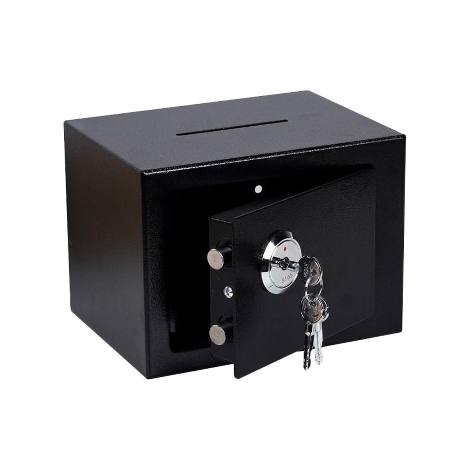 Caja de seguridad for documentos Almacenamiento de oficina de metal Gabinete de seguridad de acero Certificado for el hogar Caja de seguridad Caja de seguridad for llaves Negocio hotelero(Blauw)