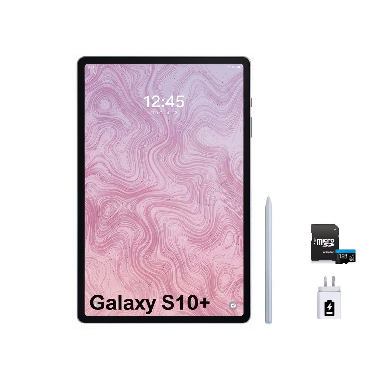 Samsung Galaxy Tab S10+ 256GB WiFi Tablet, 12.4” AMOLED Display, S Pen Included, US Version, Bundle with 45W Fast Charger and 128GB microSD Card, Moonstone Gray-image-6