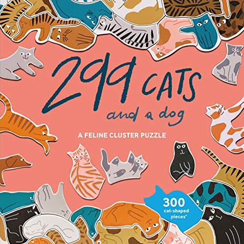 Laurence King Publishing 299 Cats (and a Dog): A Feline Cluster Puzzle - 300 Piece Puzzle with Cat-Shaped Pieces Laurence King Publishing 299 Cats (and a Dog): A Feline Cluster Puzzle - 300 Piece Puzzle with Cat-Shaped Pieces