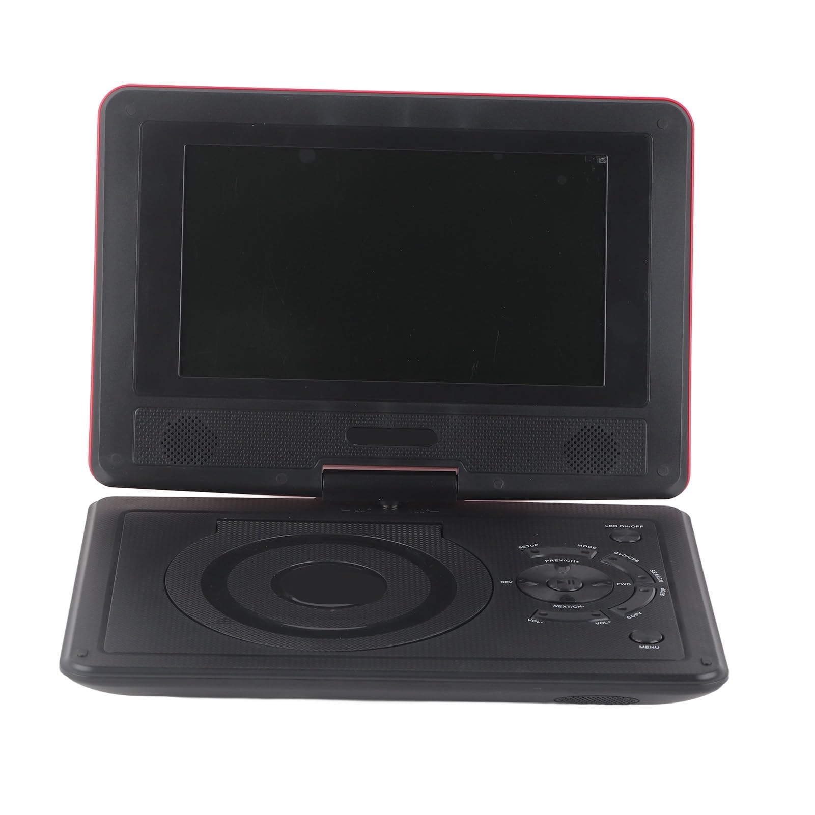 Tragbarer 8,5 Zoll DVD Player für das Auto, DVD Player mit Mehreren Discs und Schwenkbarem HD Bildschirm, Unterstützt USB/SD Karte/Analog TV (EU-Stecker)