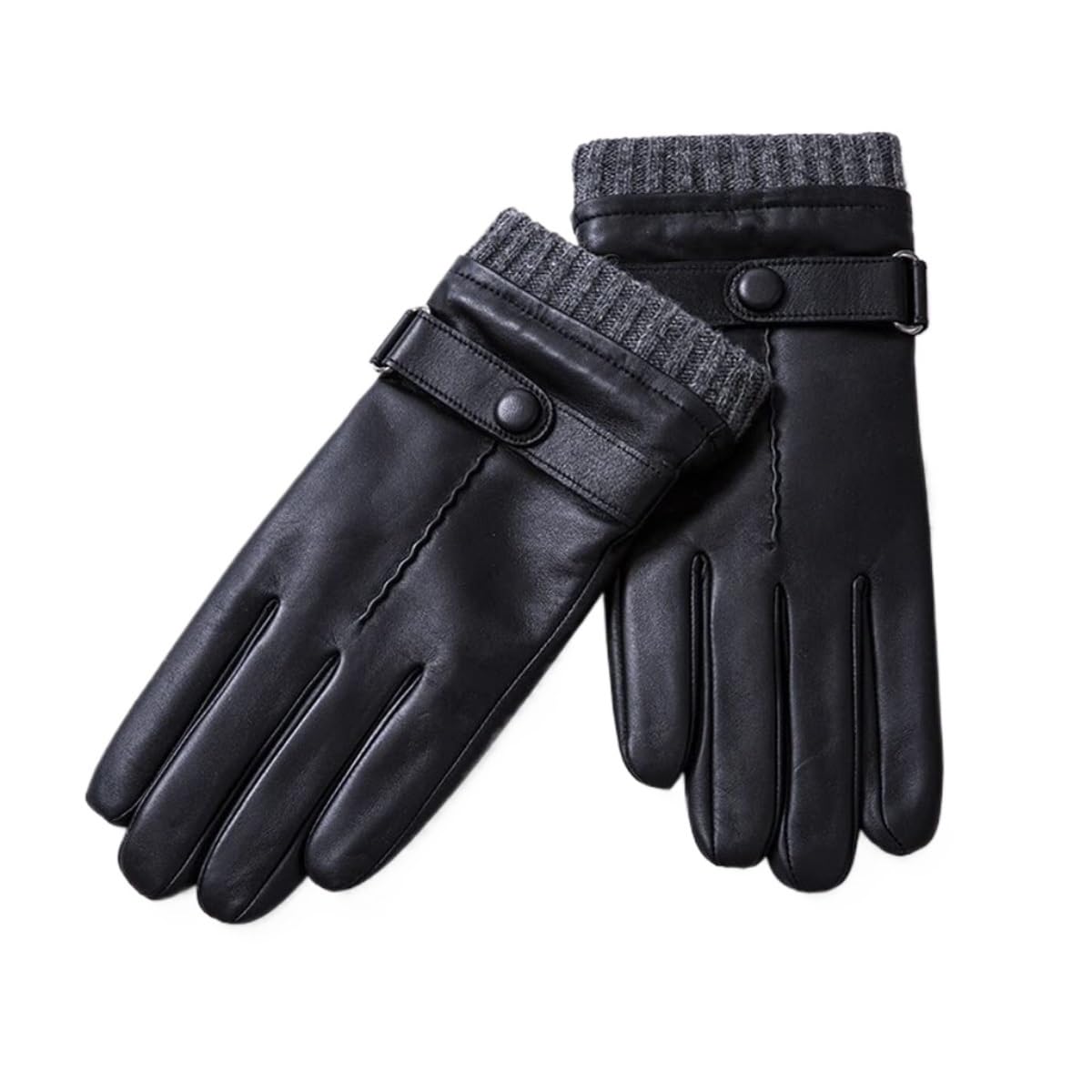Guanti Invernali Guanti Touch Screen da Uomo Autunno E Inverno Caldi Guanti da Guida E da Ciclismo Guanti Caldi(XL)