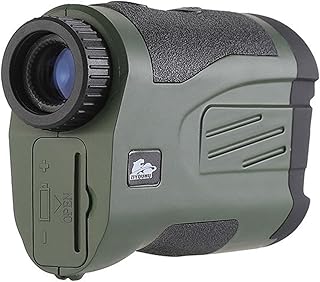 DAZZLEEX Golf Rangefinder, 1200m Digital Golf-Monocular Range Finder Distance Measure Hunting Rangefinder with 6X Magnification Flagpole/Speed Modes