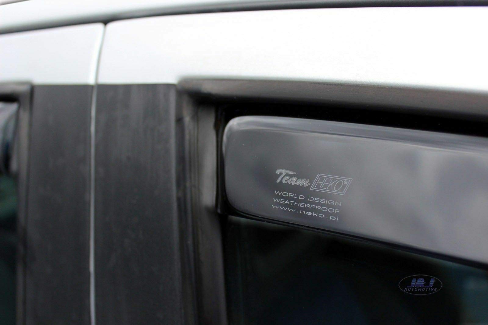 J&J AUTOMOTIVE Deflettori d'Aria per Fiat Panda 2003-2012, Set da 4 Pezzi, Nero Fumé Oscurato Heko