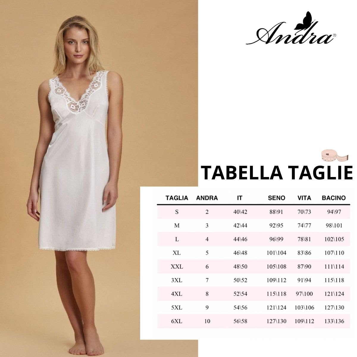 SOTTOVESTE SPALLA LARGA ART84TF ANDRA BASICLINE