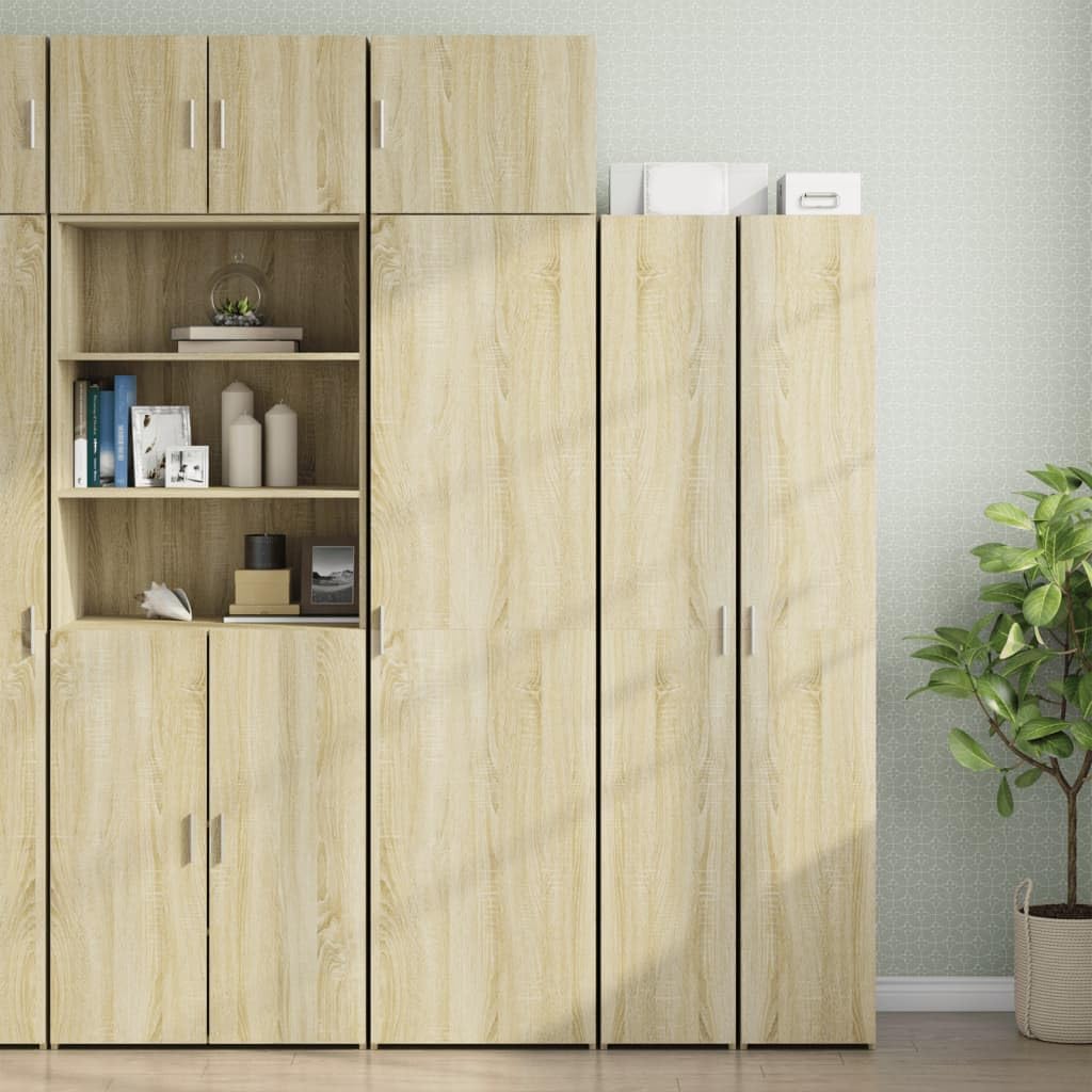 vidaXL Armario de Pared Madera ingeniería Roble Sonoma 50x42,5x40 cm, Armario de Almacenamiento, Armario de Pared Colgante, Armario de Almacenamiento Flotante