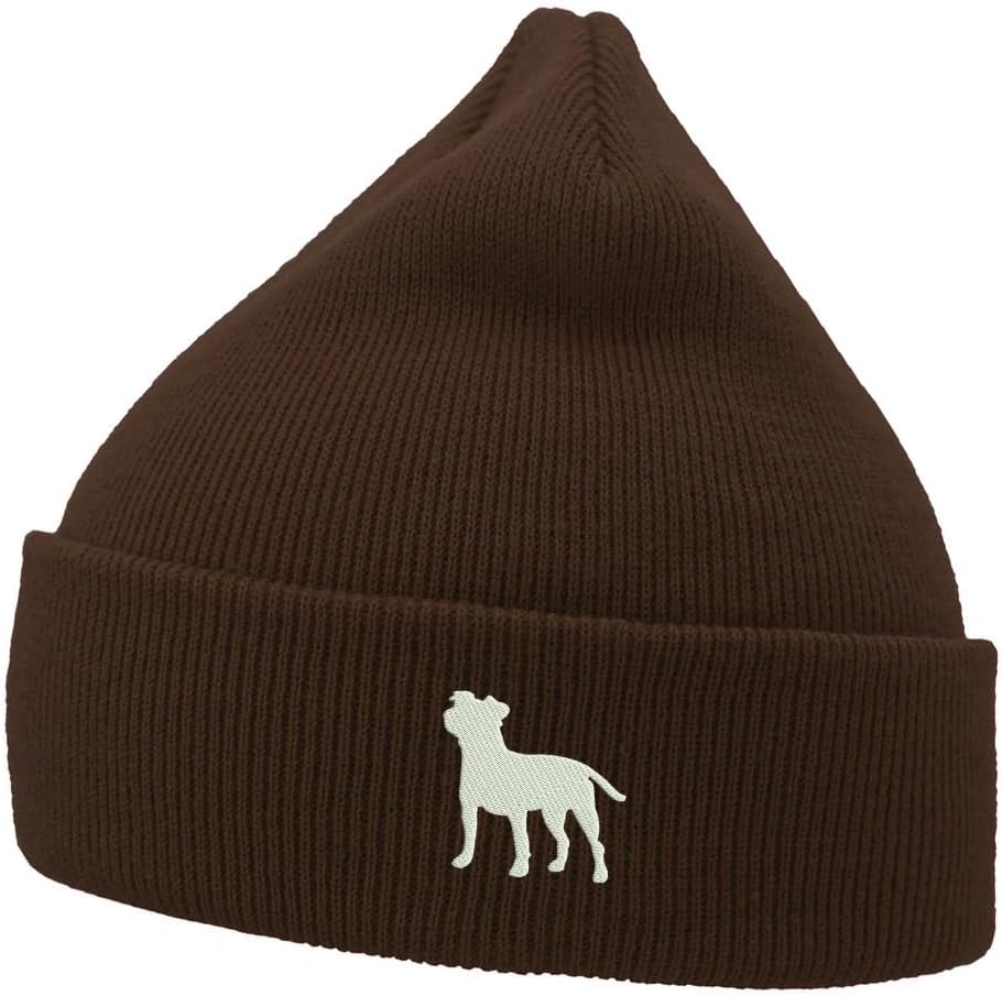 Mens Beanie Knit Hats Jack Russell Terrier Embroidered Unisex Casual Beanies Hats for Winter