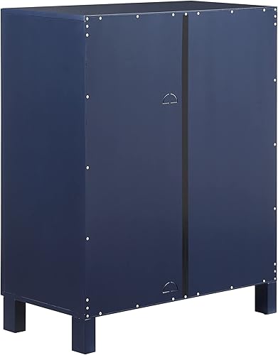 Miniatura 3 de Crosley Furniture Cassai - Armario apilable para despensa con estantes, cocina, comedor o lavandería, color azul marino