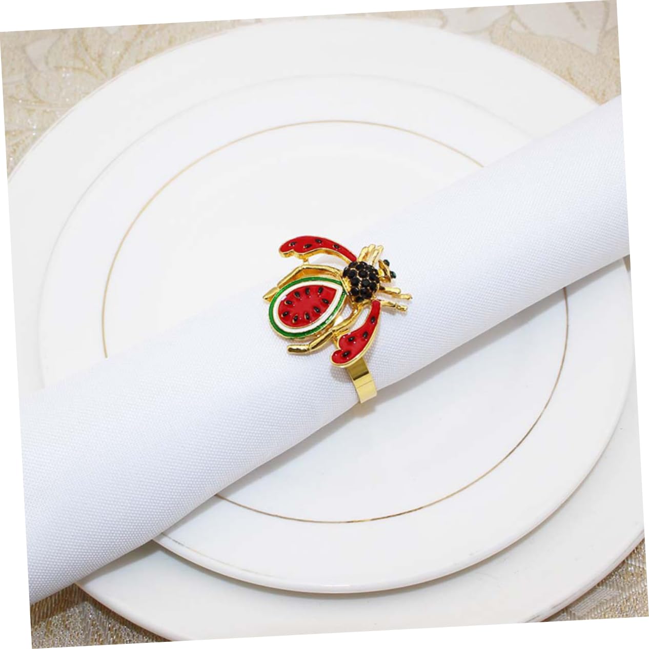 OUNONA 2 Series Servilleta Decorativos Fiestas Soporte De Servilleta De Premium 6 Piezas*2