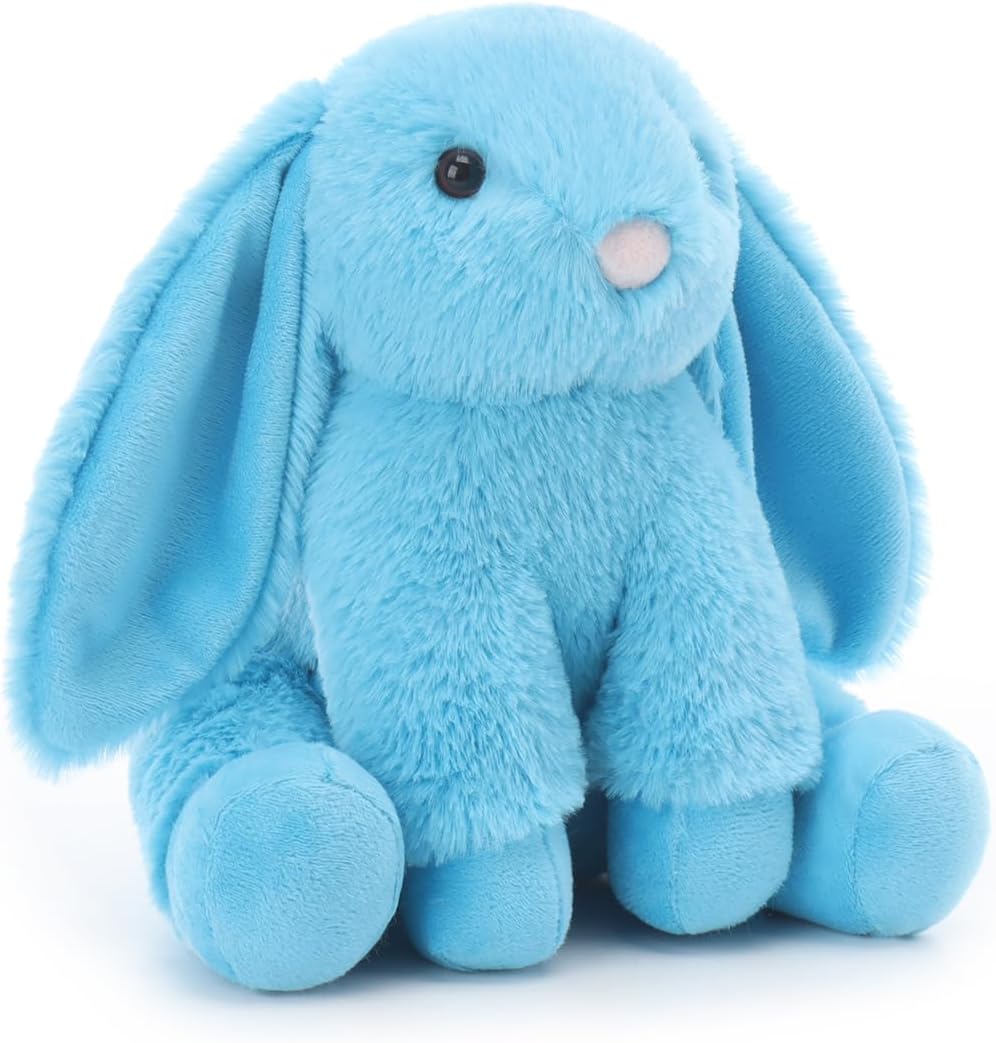Apricot Lamb Diamond Blue Bunny Rabbit Soft Stuffed Animals Plush Toys 8'' image 3