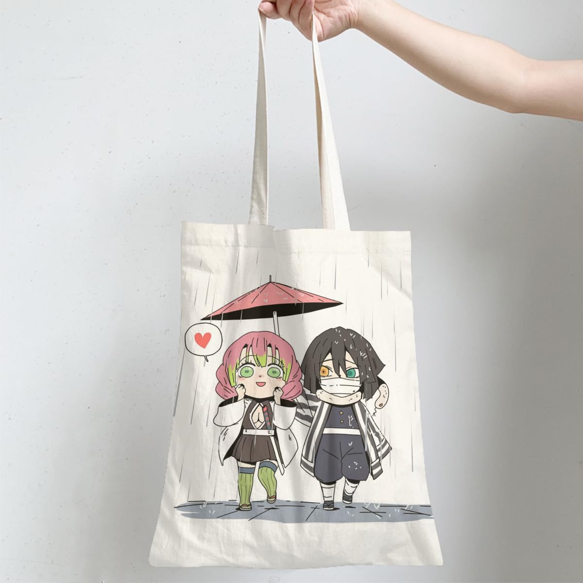 Amazon.co.jp: キャンバストート 鬼滅の刃 甘露寺 蜜璃 伊黒 小芭内