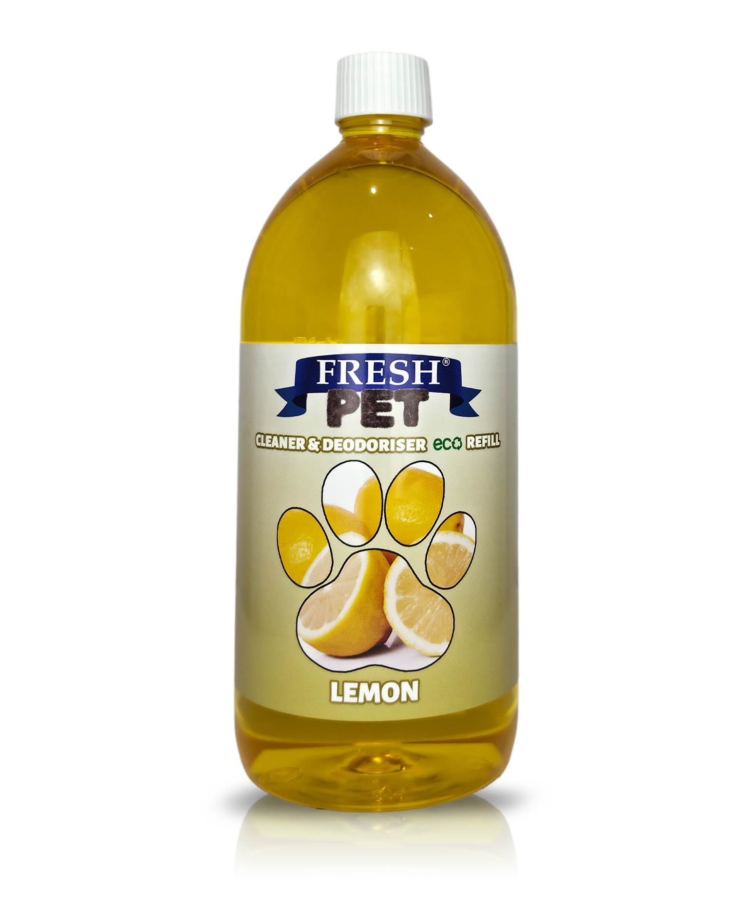Trade Chemicals FRESH PET eco-Refill 1L Bottle (Makes up to 25L) - Kennel Disinfectant | Cleaner | (LEMON)