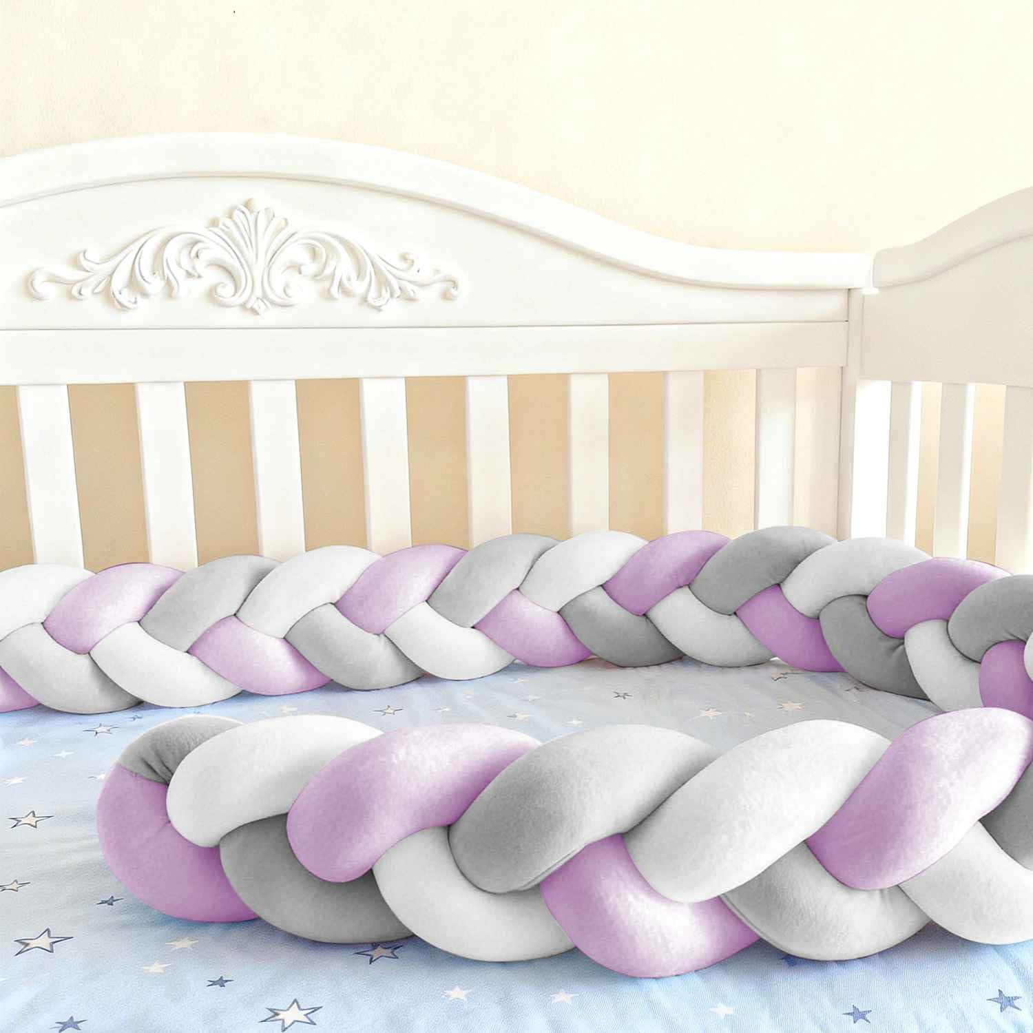Soft Breathable Mattress Edge, Cotton Bed Set All Round Braided Pillow for Room.. (A28,200cm)