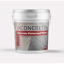Revestimientos Cerámicos Para Fachadas DECONCRETO - Pintura Decorativa Efecto Hormigón para Interior 4 KG - Tacto Exclusivo con Textura