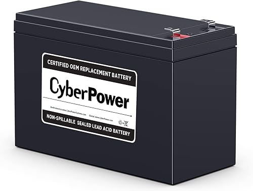 CyberPower RB1290 UPS - Cartucho de batería de repuesto sin mantenimiento instalación por el usuario 12 V9 Ah