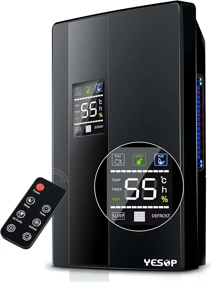 Yesop Desumidificador De Ar Ambiente Antimofo Desumidificadores 2000ml Bivolt 110v/220v