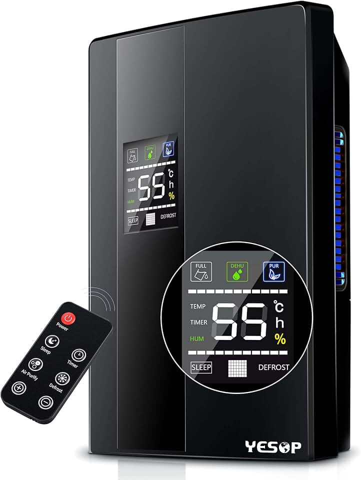 Yesop Desumidificador De Ar Ambiente Antimofo Desumidificadores 2000ml Bivolt 110v/220v