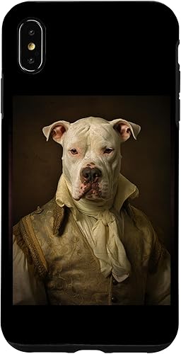 Carcasa para iPhone XS Max Dogo Argentino Retrato de perro renacentista para mamá y papá disponible en Yaxa Peru