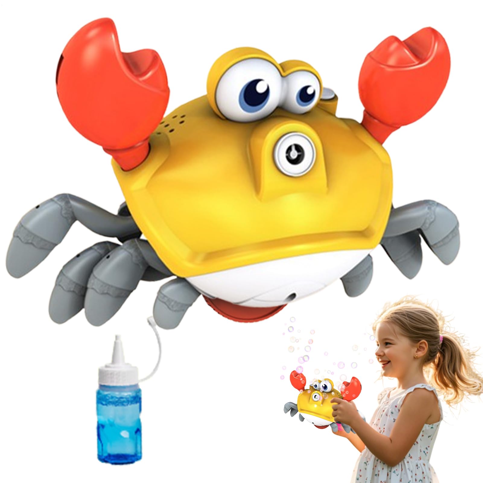 Máquina de Burbujas para Niños - Automático con Movimiento y Luz | Interactivo con Luces y Música para Exteriores