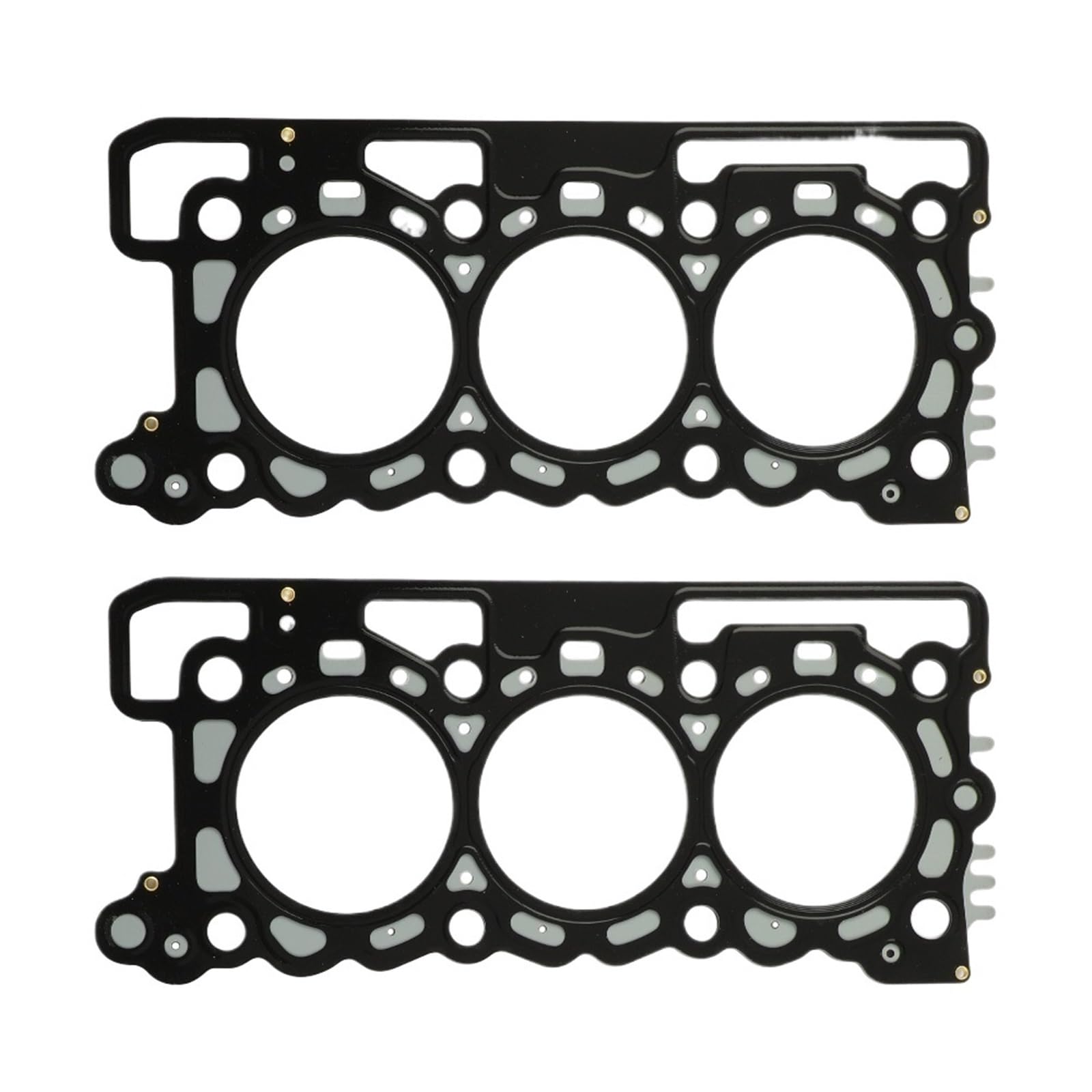 Juntas de enfriador de aceite Juego de juntas de culata para motor 3.0 T 306DT, compatible con Land Rover Range Rover L405 L320 L494 05-22 3.0T LR013066(4-tooth gasket)