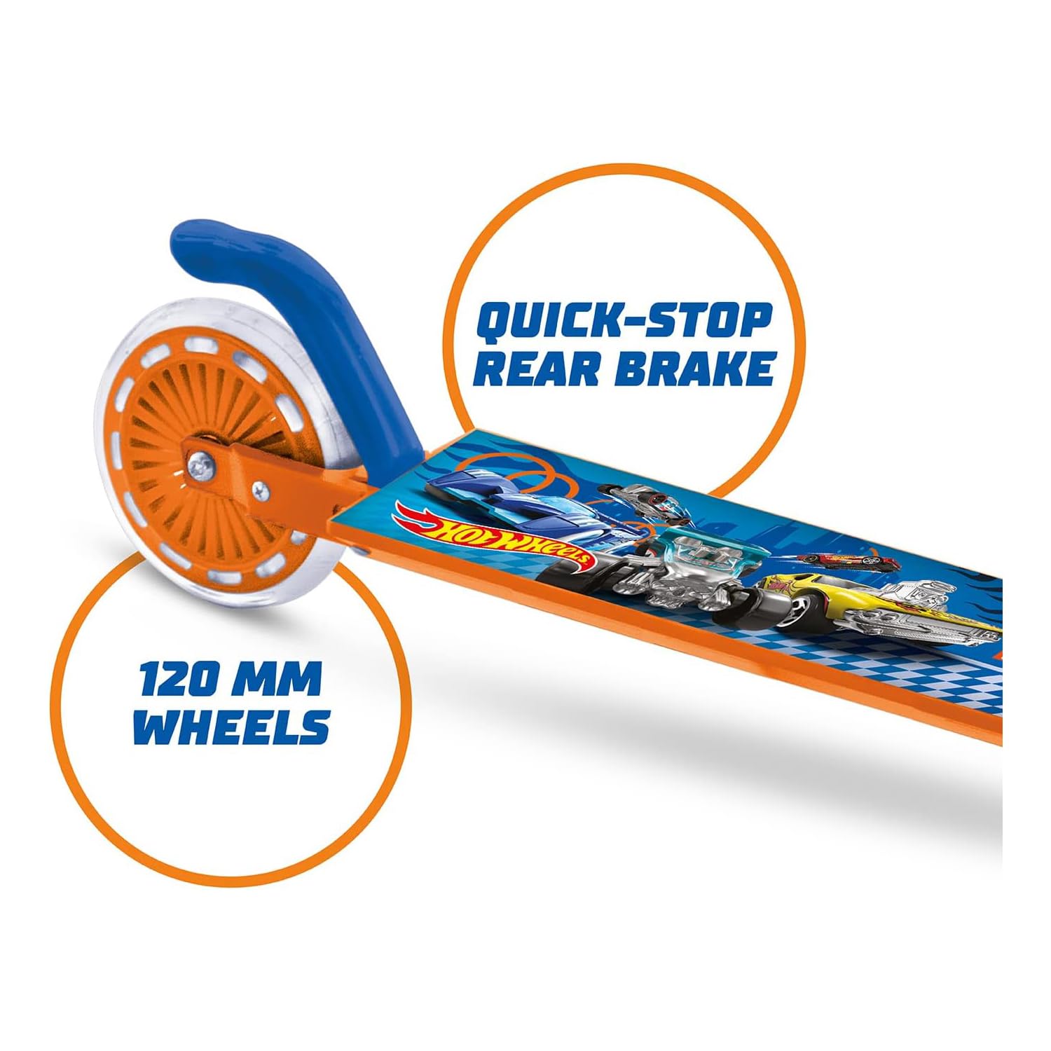 Hot Wheels Folding Scooter For Kids, Easy & Portable Fold-N-Carry