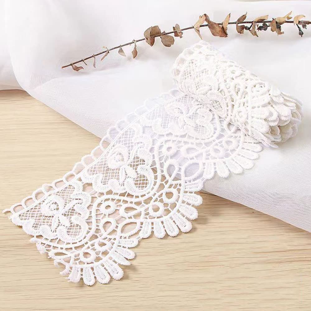1 Yard 10 cm di Larghezza Seta Lattea Vintage Bordatura in Pizzo, Nastro Decorativo per Cucito, Artigianato, Lingerie, Abito da Sposa, Decorazione per la Casa, Viola Scuro
