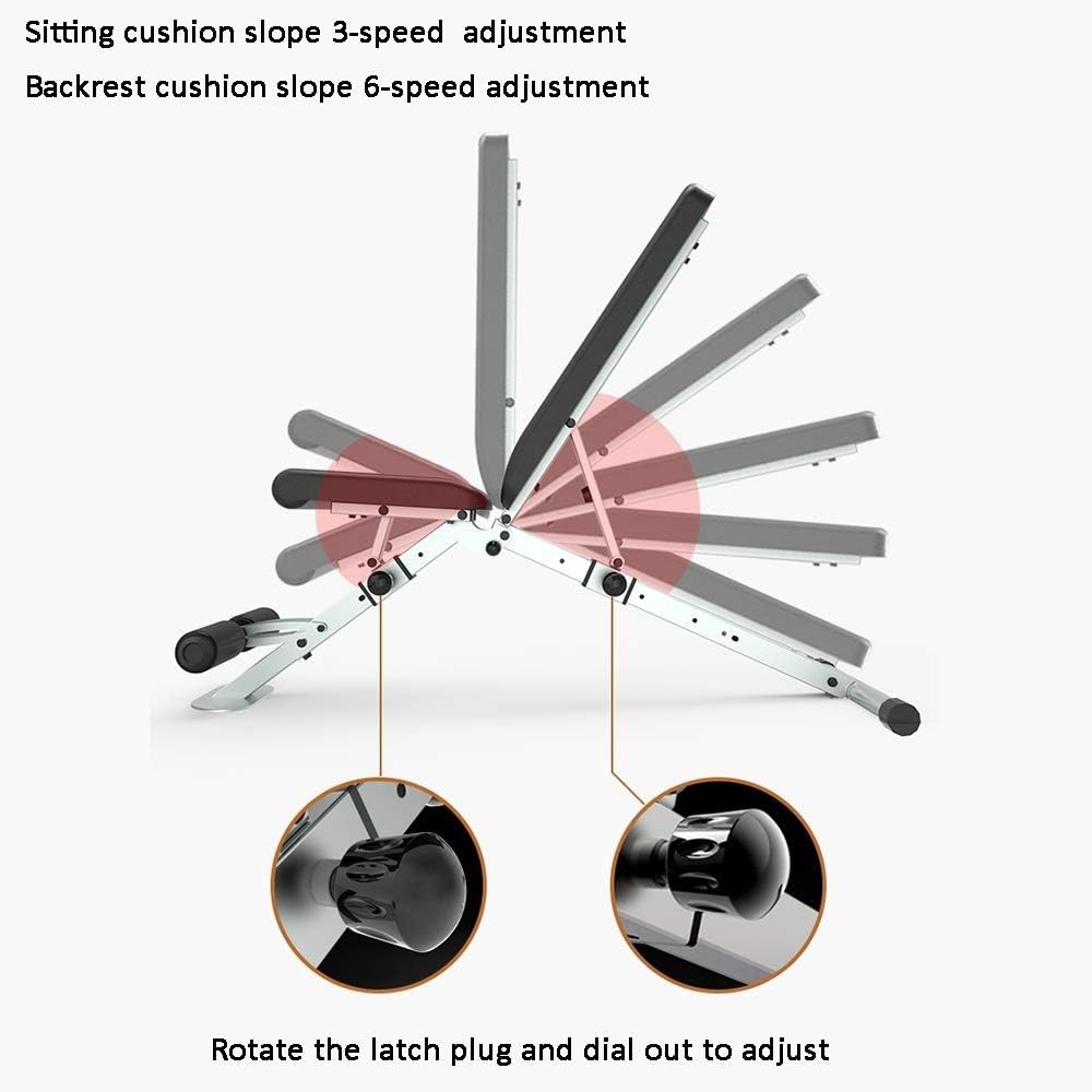 Weight Bench Professional Dumbbell Bench Home Multifunction Foldable Sit Ups Abdominal Board Fitness Chair Bench Press Bench Workout Bench (Style2)