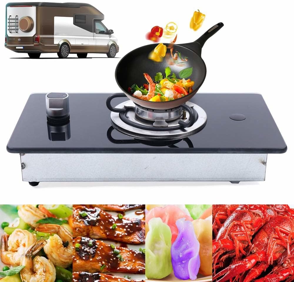 RV Cooktop Stove Camper LPG Gas Stove Single Burner