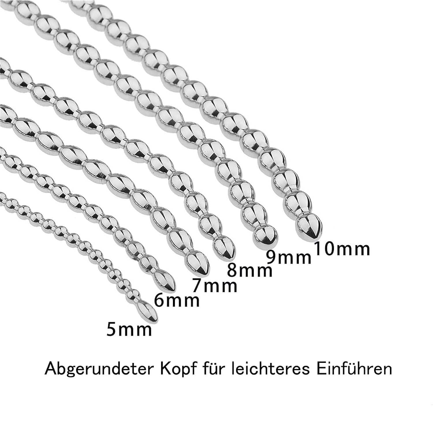 6 Set Penis Plug Dilator Harnröhre Edelstahl Dilator Prostata Massage Katheter Stimulator Harnröhrenstimulation Sex Spielzeug Für Die Männer Für Anfänger Und Profis(9mm)