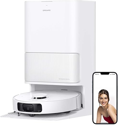 DREAME D20 Ultra Robot Vacuum Cleaner, 13,000Pa Suction, Self-Cleaning & Drying Mop, Auto-Empty for 100 Days, 370-Min Long Battery, Smart Carpet…