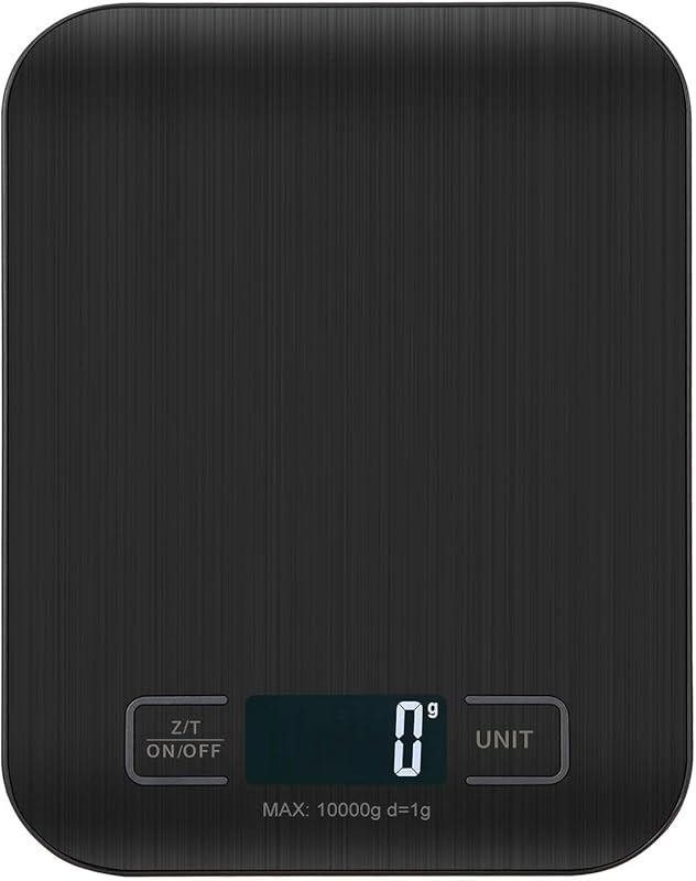 Balance De Cuisine NuméRiques, Balances NuméRiques Professionnelles 10 kg - Mesure PréCise Jusqu'à 1g,Balances De Cuisine éLectroniques Avec éCran Lcd, Fonction Tare. (Noir)