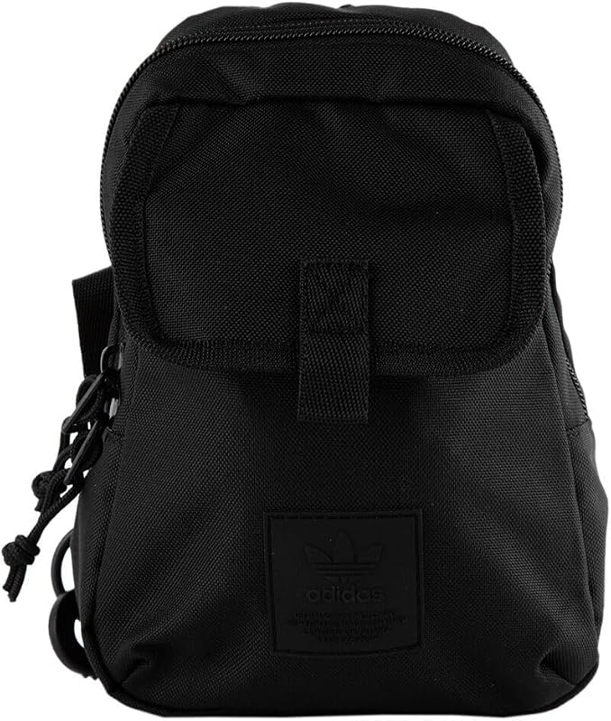 Mini bolso bandolera utilitario, combinación negra