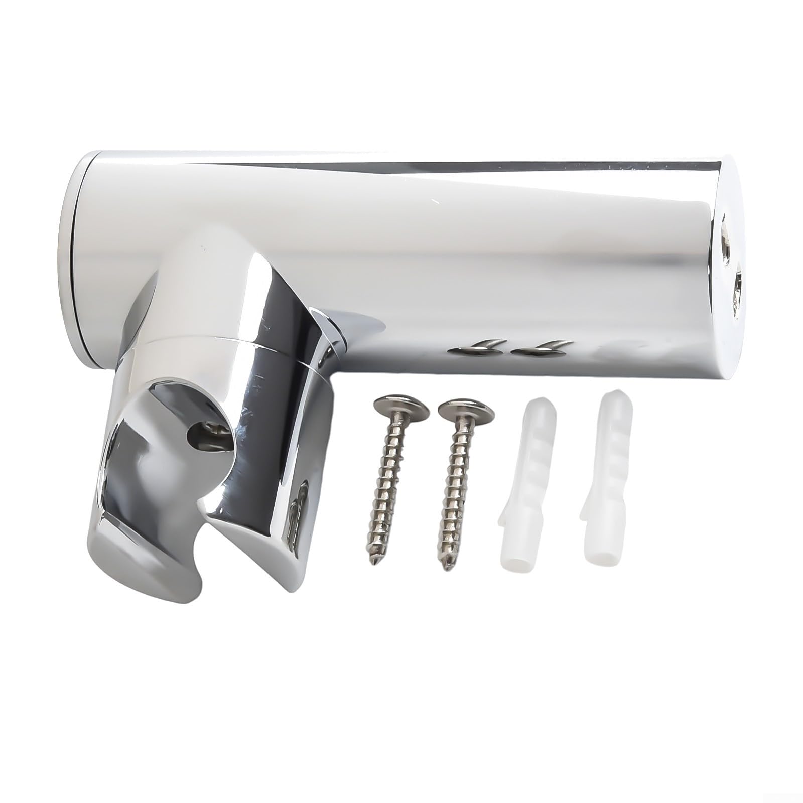 Supporto Doccia Regolabile, Supporto Soffione Doccia, Adatto Per Aste Doccia Da 18 A 25 Mm Supporto Soffione Doccia In Abs Cromato 98582916