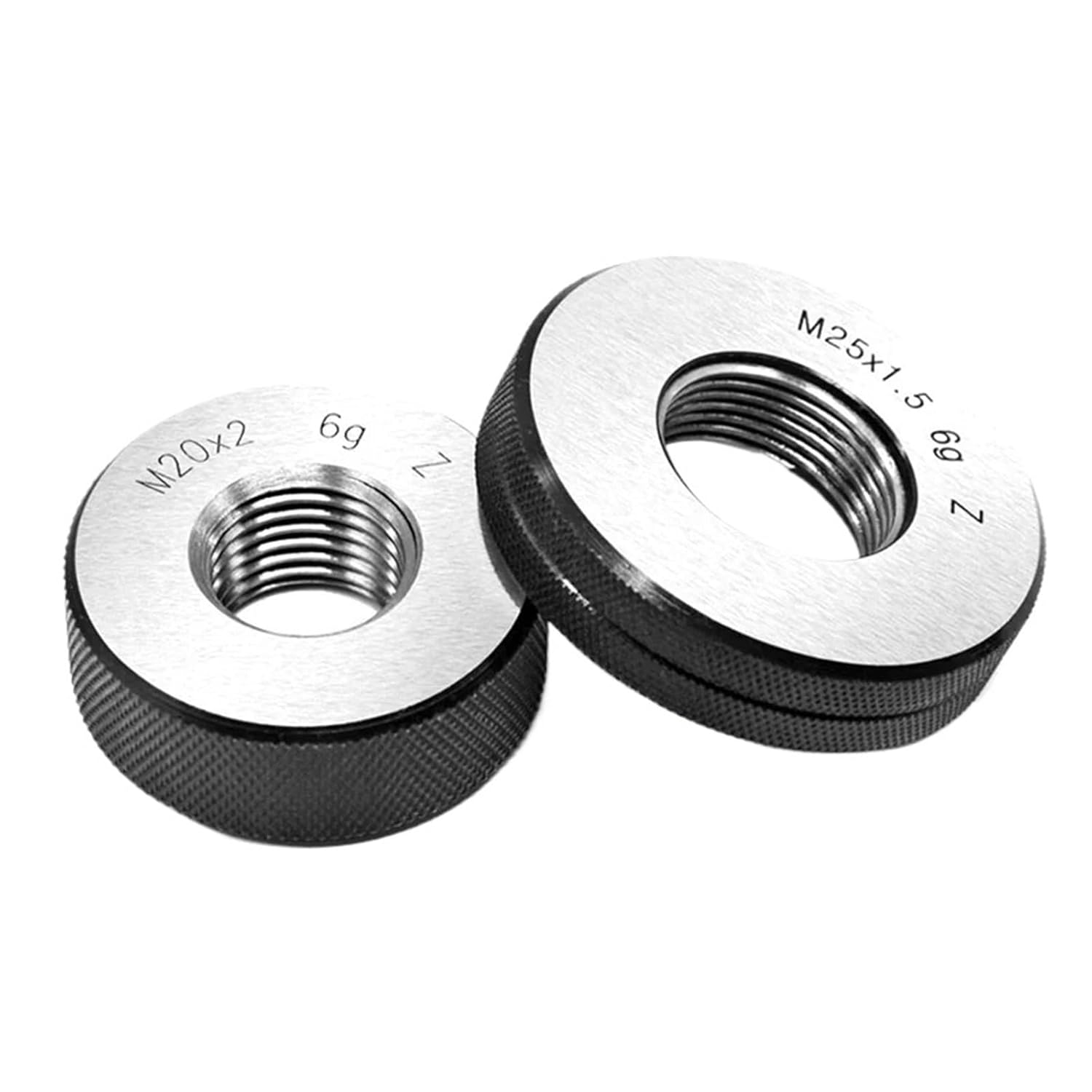 Thread Ring Gauge M1 M3 M16 M18 M20 M24 GO/NO GO Gage Metric Gauge Precision Internal Screw Gage Fine,Pitch Thread Test Tool (Thread Ring Gauge,M27X2.0)