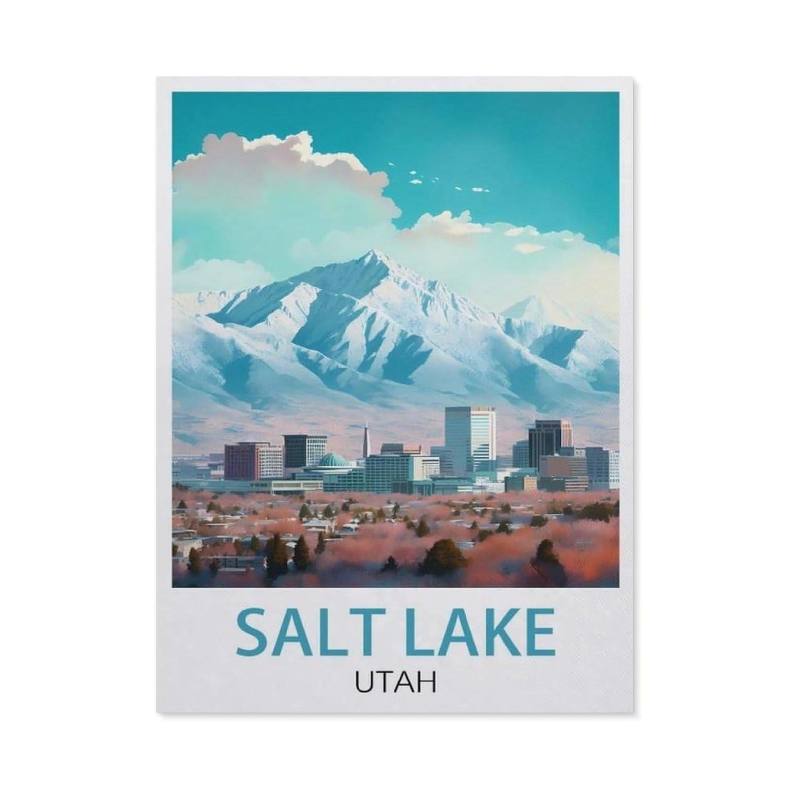 Metal Sign Tin Sign，Salt Lake Utah(15x30cm）