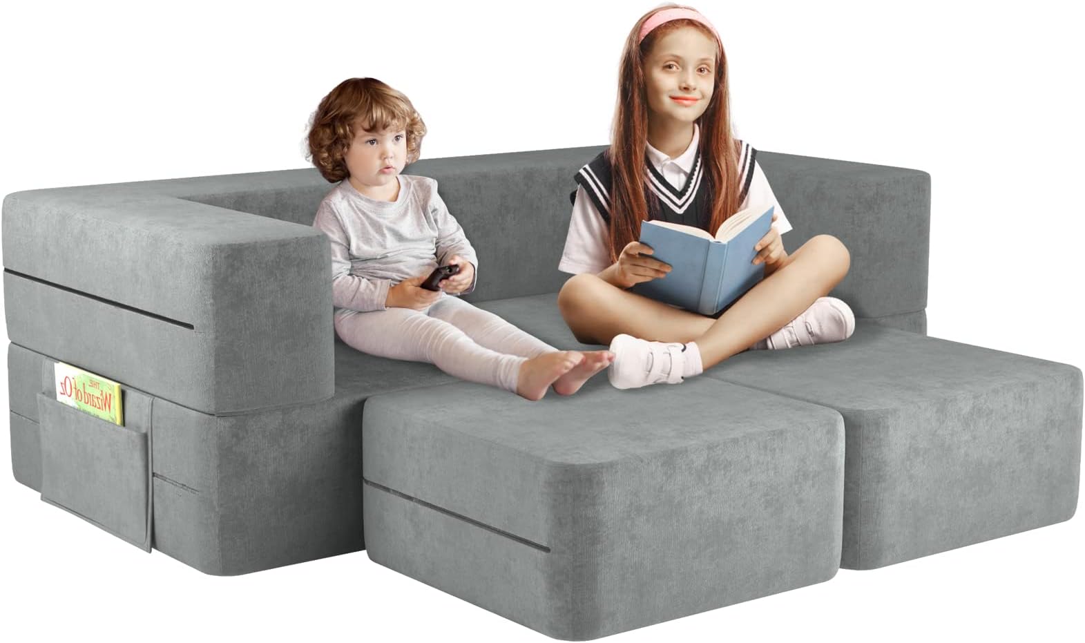 OOOK Kids Modular Play Couch Sofa, Glow in The Dark
