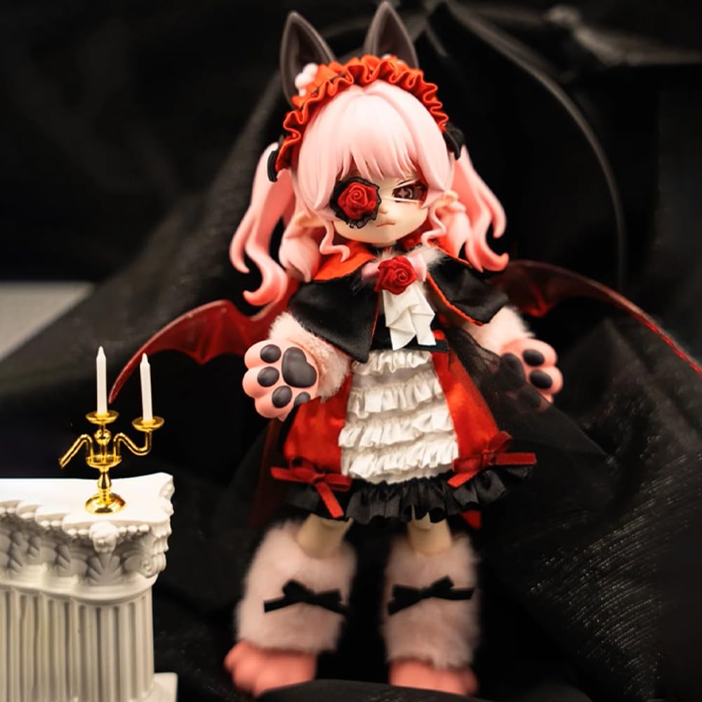 niannyyhouse BJD Geheimbox Figuren, dediziert für die Luna-Serie, Skala 1/12, Kugelgelenk-Puppe mit Kleidung, Sammelfigur (1 Stk)