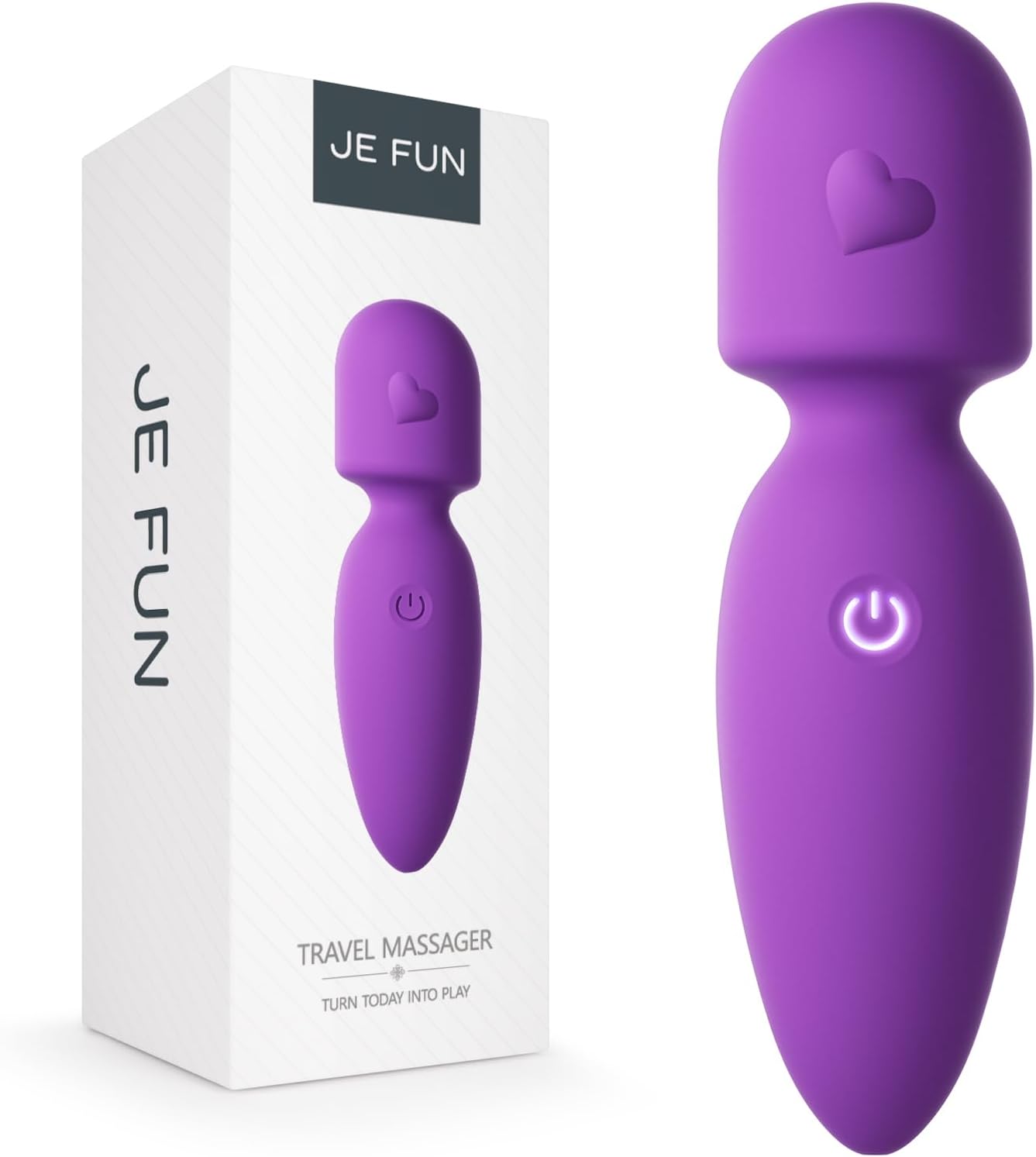 Portable Electric Mini Massager, Waterproof Rechargeable Multifunctional Body Massager (Violet)