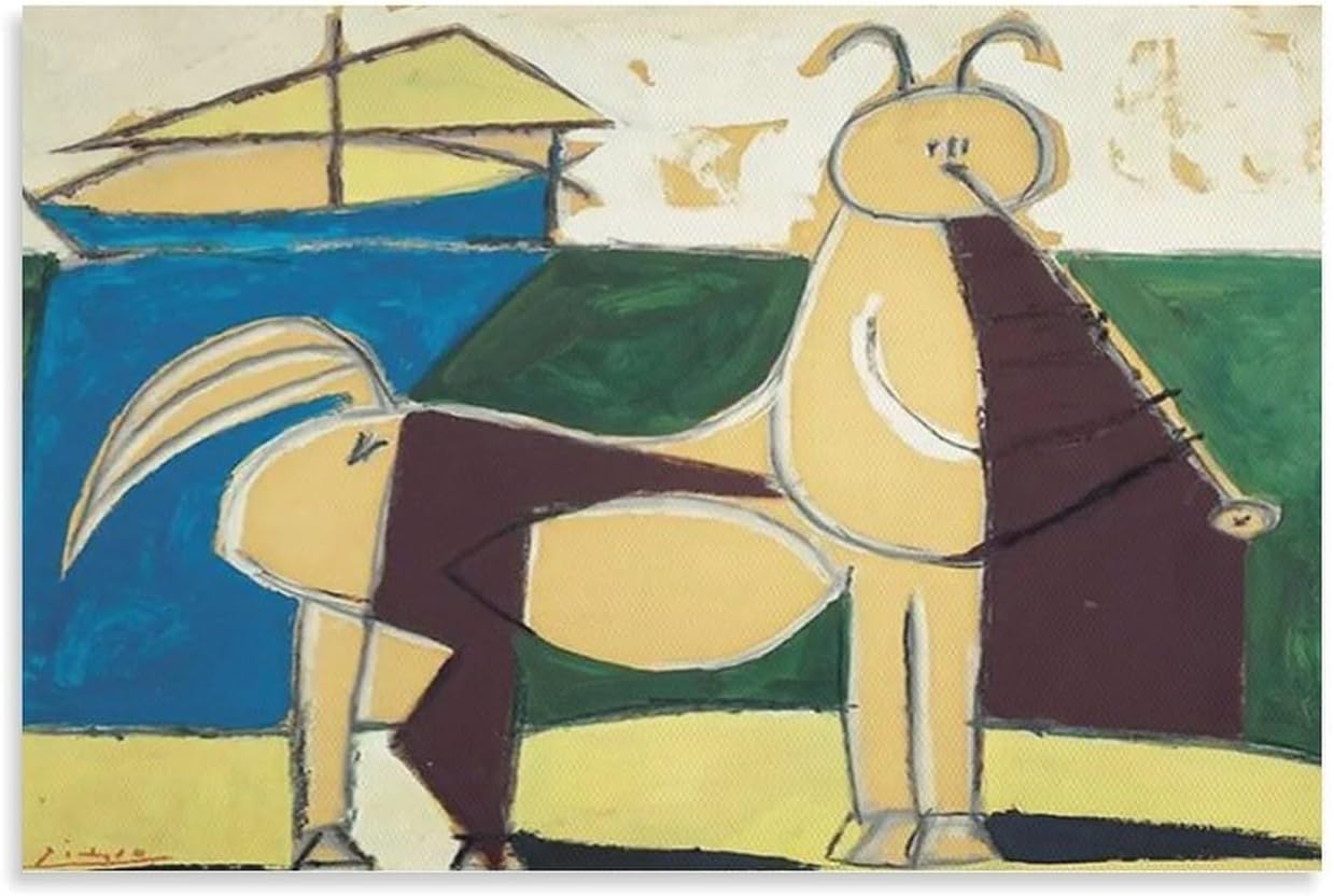 ZZYGGN GMGSW The Centaur And The Ship by Pablo Picasso Poster and Prints Abstract Canvas Painting Pablo Picasso Wall Art for Room Picture Decor 40x55cm Frameless