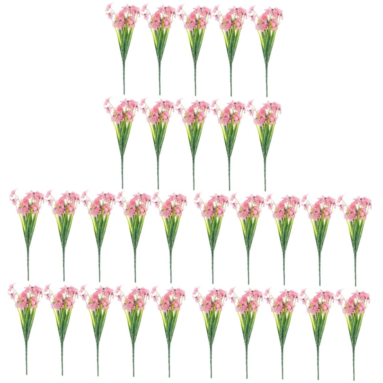 Artibetter 30 Pcs Simulated Violet Garden Artificial Flower Artificial Violets Stem Artificial Flowers Twig Fake Violet Flowers Wedding Fake Floral Picks Fake Wildflower Plastic Outdoor Vase