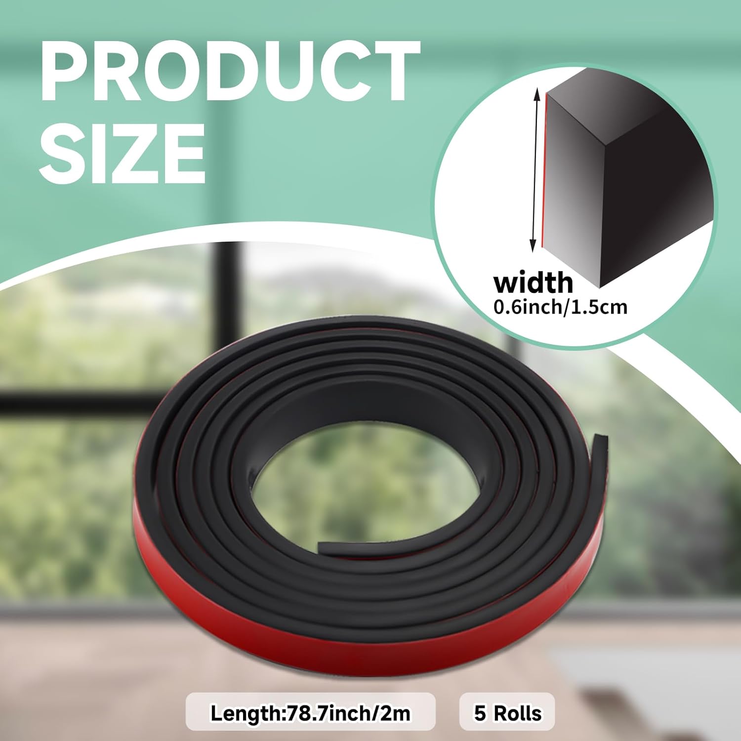 Qivine Window Grille Inserts Window Grid Kit - 5 Rolls 32.8 FT Peel-and-Stick - DIY Match Original Windows & Doors - Create Faux Pains, Flexible Door Trim Molding