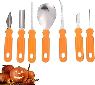 escultura abóbora | Ferramentas aço inoxidável para abóbora Halloween - Suprimentos corte aço inoxidável abóbora portátil para, frutas, argila Aferzov